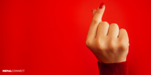 The Korean symbol for love, often used by K-pop idols