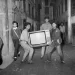 Excitement over black and white TV in the 1980s, Kathmandu